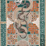 Création Endless Detours : illustration celtique Le Dragon Vert et Or