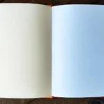 photo d'un carnet, modèle "ginkgo", vue de l'intérieur, pages ouvertes, reliure traditionnelle copte apparente, créations Endless Detours