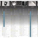 visuel d'un calendrier 2025-26 "And there was sound..." format A4, verso - personnalisé avec des photos illustrations d'instruments de musique, table de mixage, amplis...